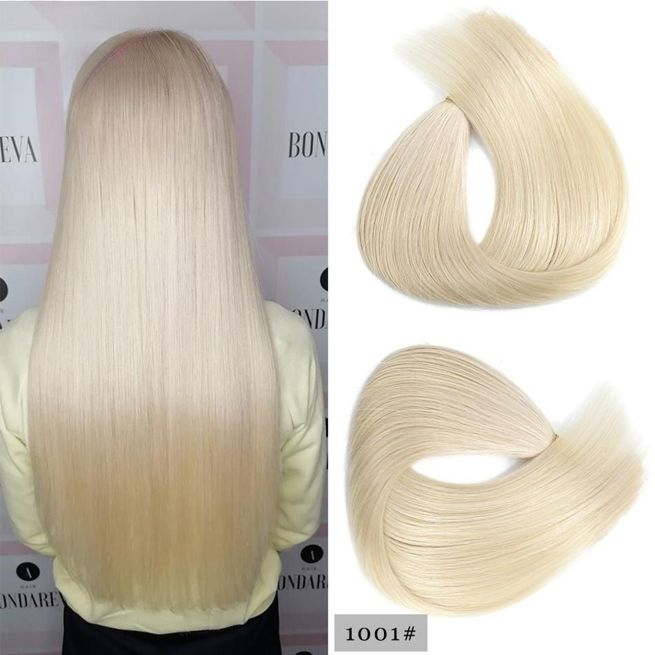 100% Human Remy Hair Extension Hand Tied Weft