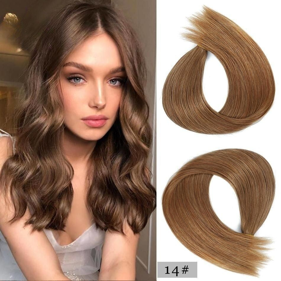 100% Human Remy Hair Extension Hand Tied Weft