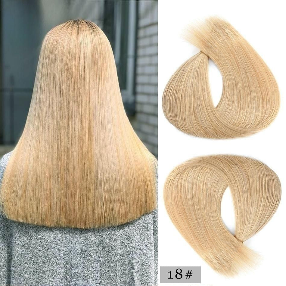 100% Human Remy Hair Extension Hand Tied Weft