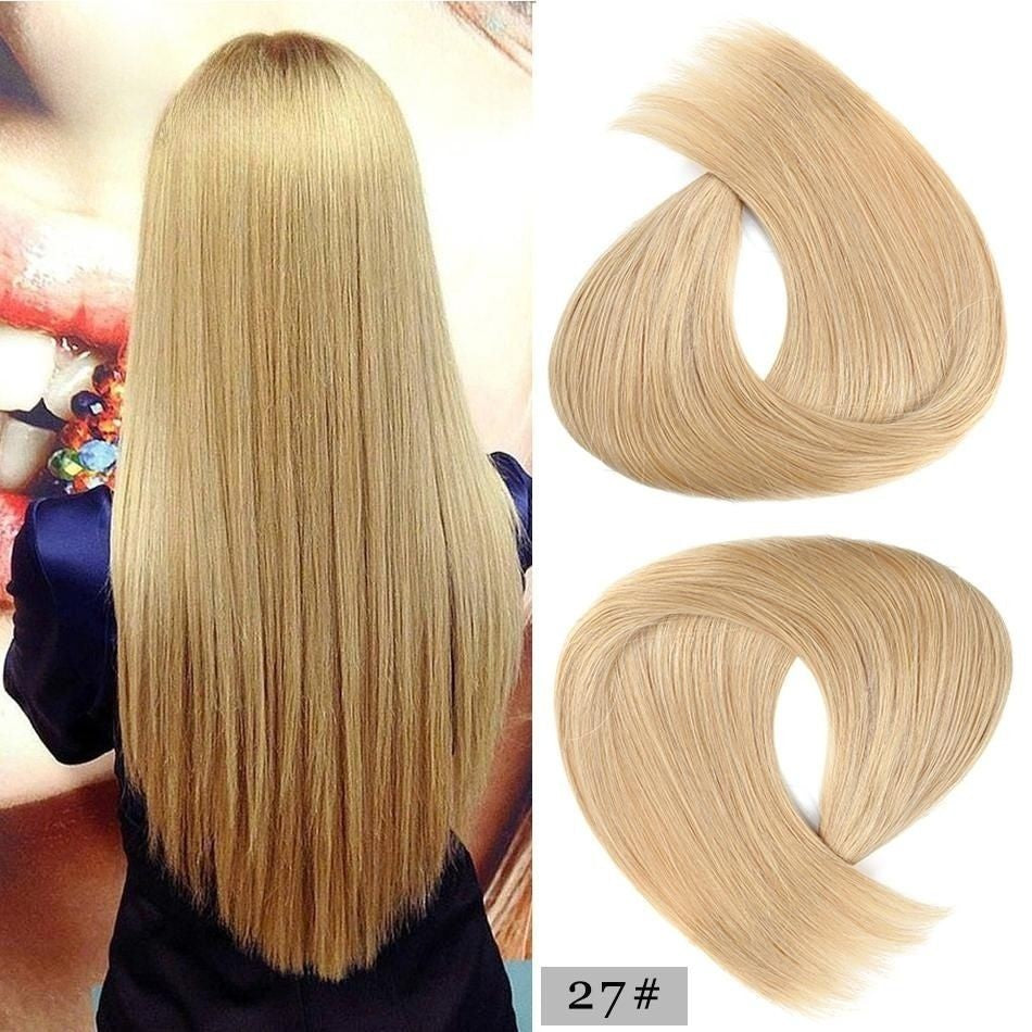 100% Human Remy Hair Extension Hand Tied Weft