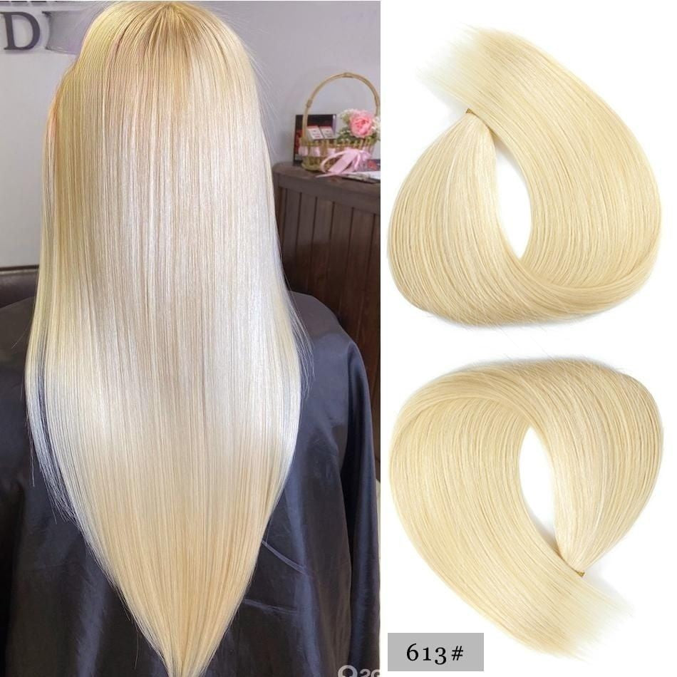 100% Human Remy Hair Extension Hand Tied Weft