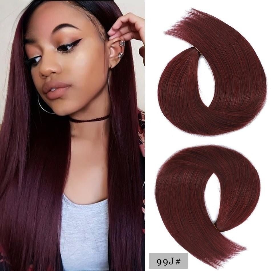 100% Human Remy Hair Extension Hand Tied Weft