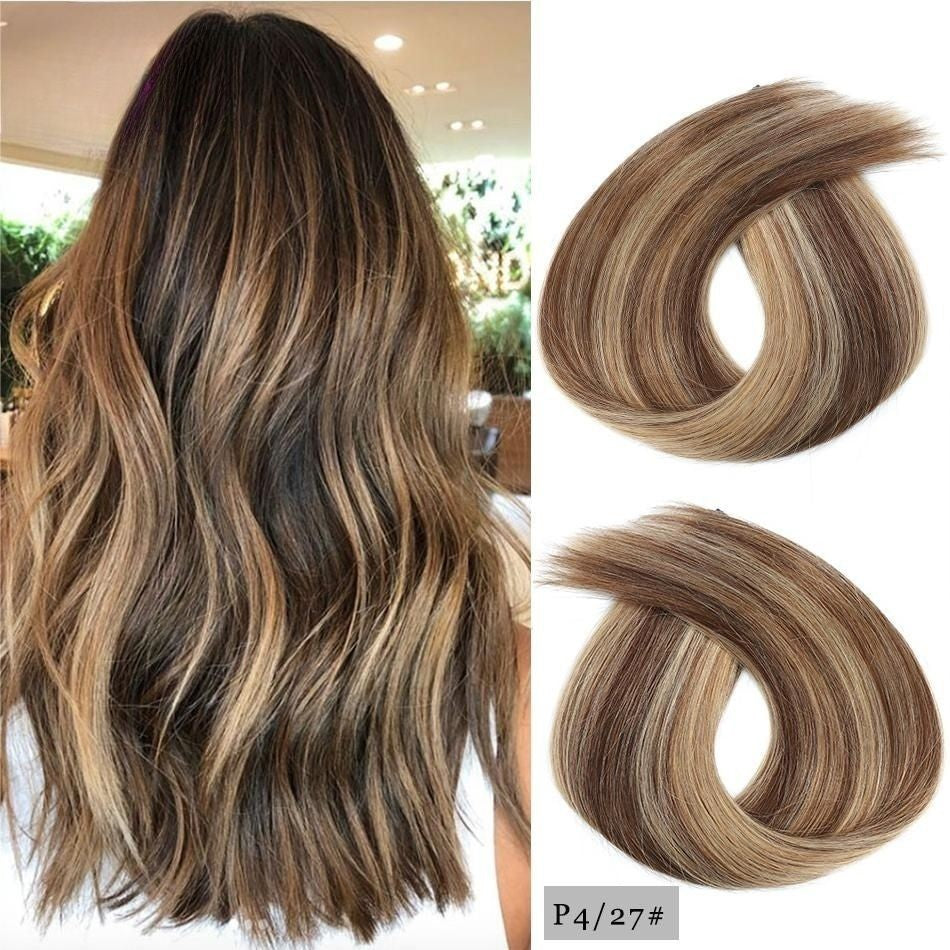 100% Human Remy Hair Extension Hand Tied Weft