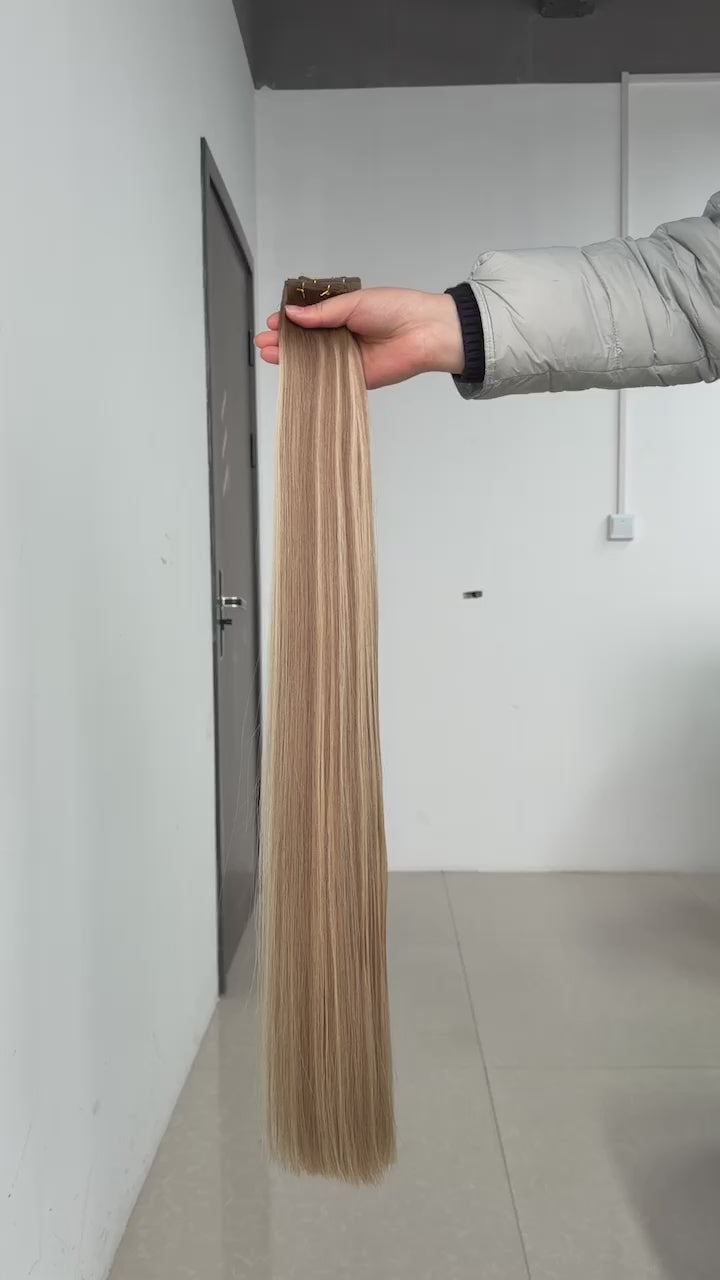 100% Human Remy Hair Extension Hand Tied Weft