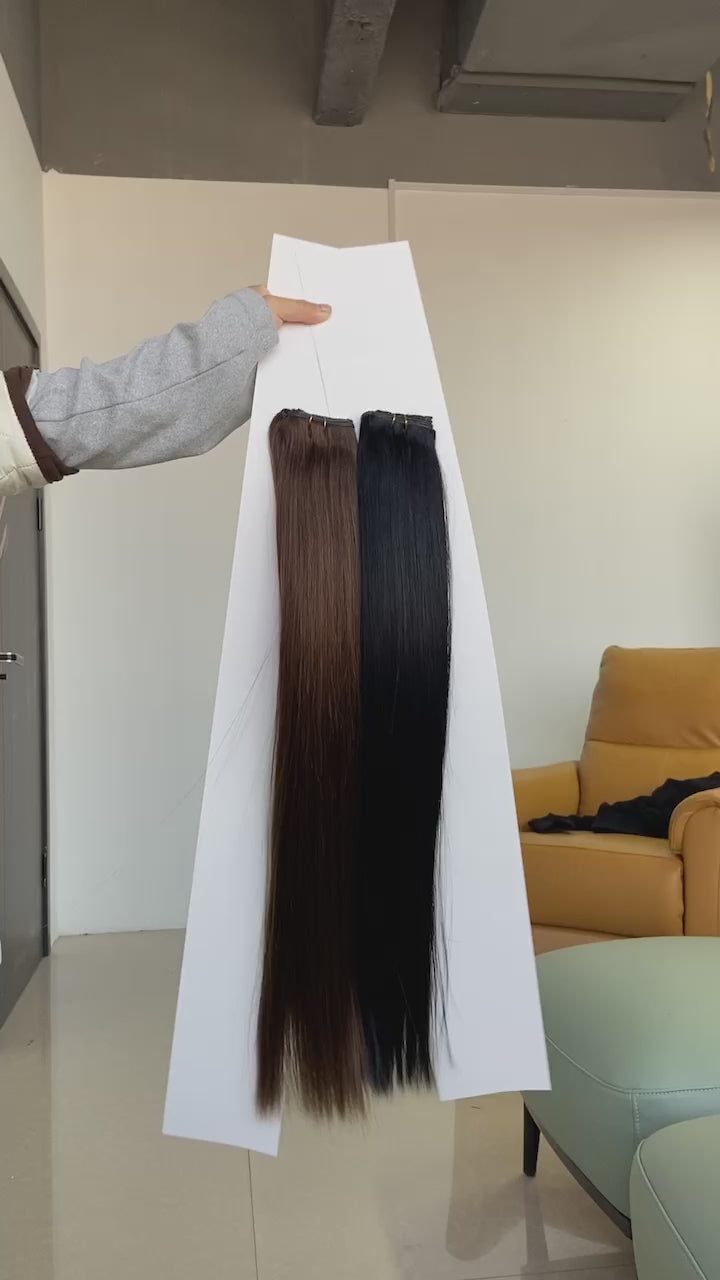 100% Human Remy Hair Extension Hand Tied Weft